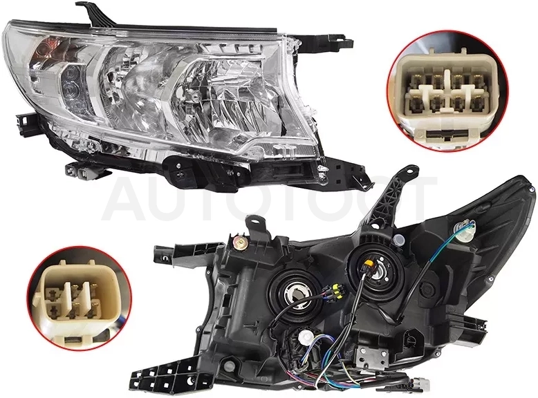 Фара Toyota Land Cruiser Prado (J150) 17-24 (Справа/ Галоген/ ДХО/ С электрокорректором)