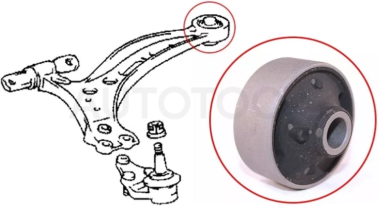 Сайлентблок рычага Lexus RX 97-03 / Toyota Harrier (XU10) 97-03 - Артикул ST4865548010 - Производитель Sat - Фото, Отзывы, Цены