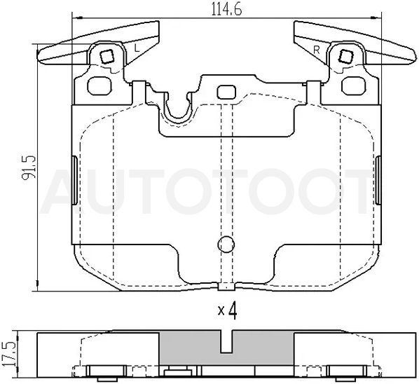 Колодки тормозные (Спереди) BMW 1-Series 11-19 / 3-Series 11-19 / 2-Series 14- / 3-Series Gran Turismo 13-20