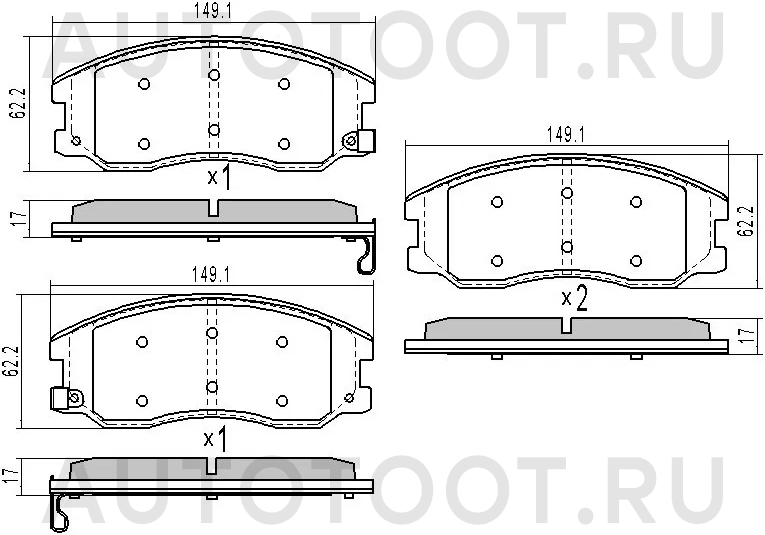 Колодки тормозные (Спереди) Chevrolet Captiva 06-15 / Opel Antara 06-15 - Артикул ST96626069 - Производитель Sat - Фото, Отзывы, Цены