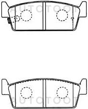 Колодки тормозные задние -D1145M Kashiyama для NISSAN CEFIRO, NISSAN LAUREL, NISSAN GLORIA