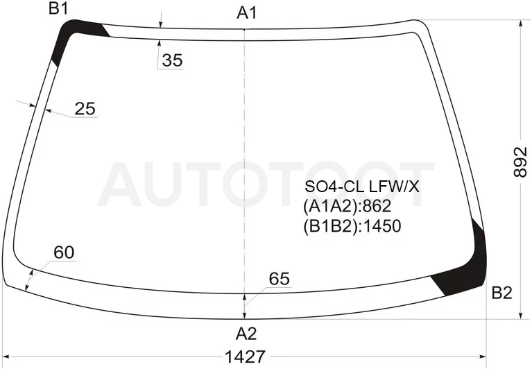 Стекло лобовое Honda Civic 95-00 / Civic Ferio 95-00 - Артикул SO4CLLFWX - Производитель Xyg - Фото, Отзывы, Цены