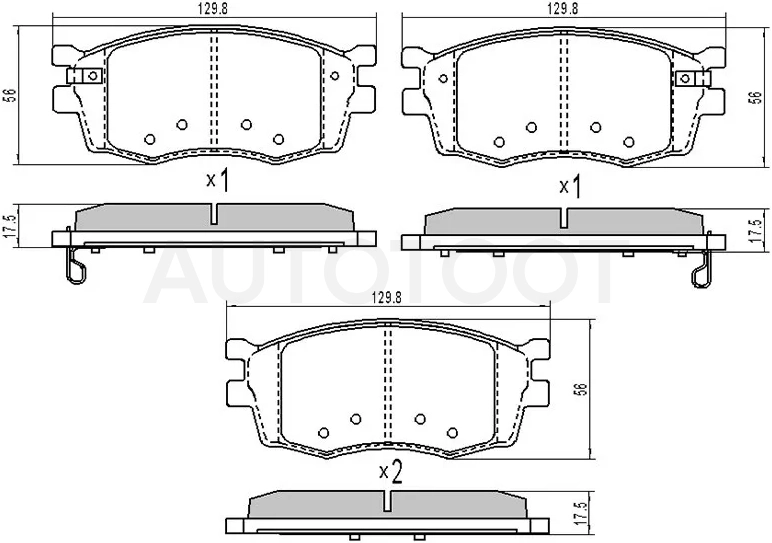 Колодки тормозные (Спереди) Kia Rio 05-11 / Hyundai Accent 06-11 / i20 08-12