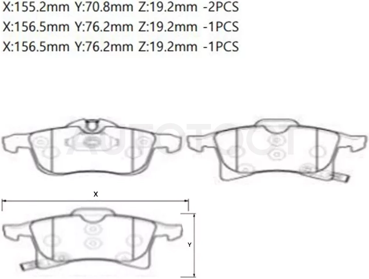 Колодки тормозные (Спереди) Opel Astra 98-13 / Corsa 00-19 / Zafira 99-08 / Astra Family 11-14
