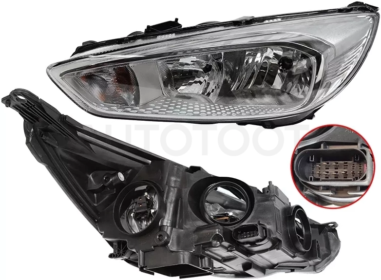 Фара Ford Focus 14-19 (Слева/ С электрокорректором) - Артикул ST43111C9LMLEMD1 - Производитель Sat - Фото, Отзывы, Цены