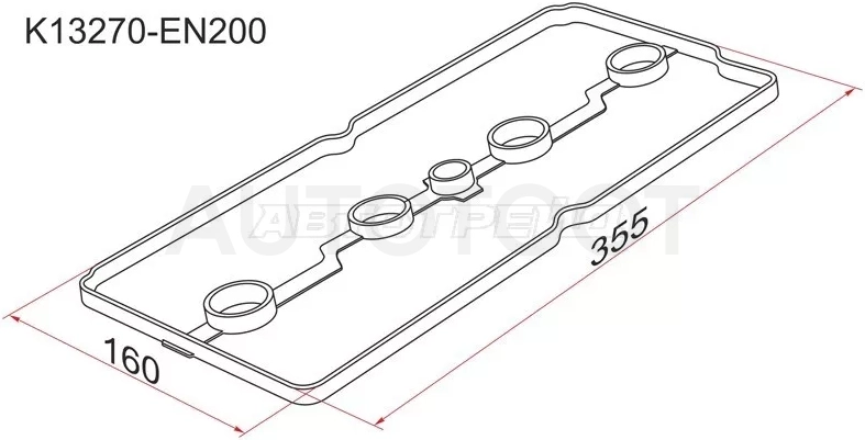 Прокладка клапанной крышки NS MR18DE, MR20DE, C11/Y12/G11/T31/J10E/C25/F15, 05
