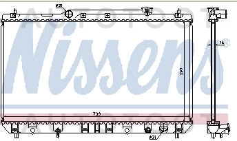 Радиатор охлаждения MT 2.2L -  для TOYOTA CAMRY