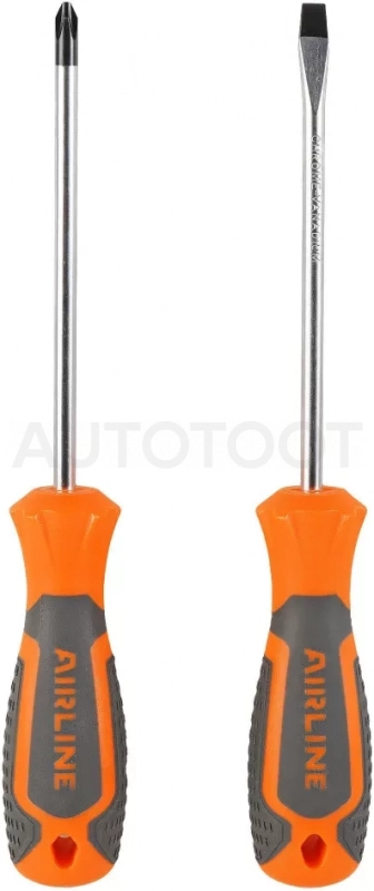 Набор отвёрток 2 пр. (SL6x125mm, PH2x125mm), пласт.подвес - Артикул ATAU012 - Производитель Airline - Фото, Отзывы, Цены