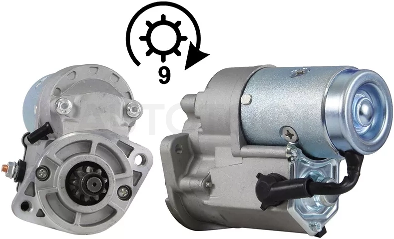 Стартер Hyundai ix35 09-13 / Santa Fe 00-12 / Sonata 04-10 / Tucson 04-09 / Kia Optima 05-10 / Sportage 06-10 / Hyundai Grandeur 05-09 / Santa Fe Classic 07-13 / Kia Carens 06-12 / Magentis 06-10 (2 kW/ Z=9)