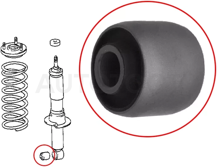 Сайлентблок Toyota Land Cruiser Prado (J90,J120) 96-09 / Lexus GX 02-09 (Перед)