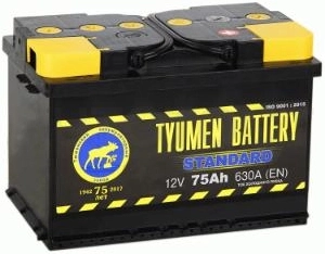 Аккумулятор TYUMEN BATTERY 75Ah 660A обратная полярность (-+)