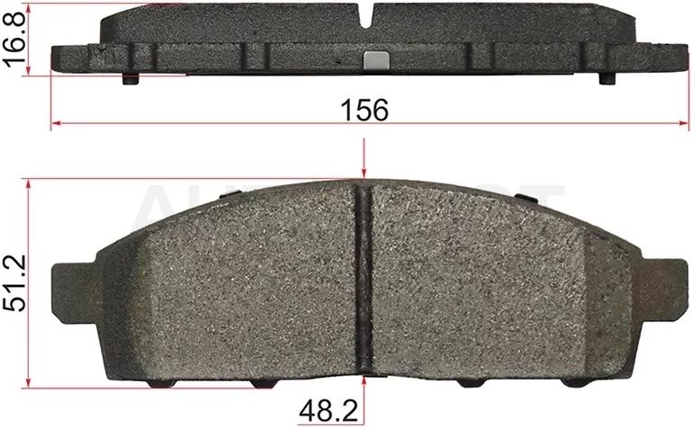Колодки тормозные (Спереди) Mitsubishi L200 07- / Pajero Sport 08-17 / Challenger 96-01 / Triton 06-11 / Renault Megane 99-03
