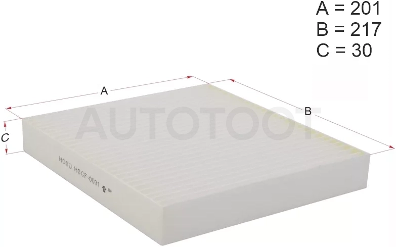 Фильтр салона MITSUBISHI LANCER 08-/OUTLANDER 06-12/PEUGEOT 4007 08-/CITROEN C-CROSSER 07