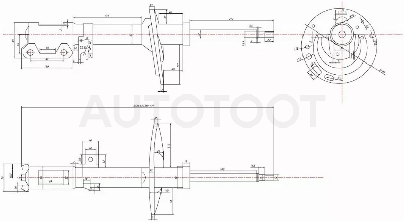 Стойка задняя TOYOTA CAMRY/WINDOM/LEXUS ES300 03-06 (пружина бочка) LH - Артикул ST4854039495 - Производитель Sat - Фото, Отзывы, Цены