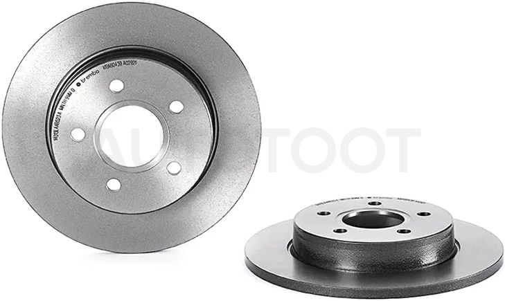 Диск тормозной (Сзади) Ford Focus 04-11 / C-MAX 03-10