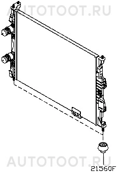 Подушка радиатора -ST2200056 Sat для NISSAN QASHQAI, RENAULT KAPTUR, RENAULT LOGAN, RENAULT DUSTER
