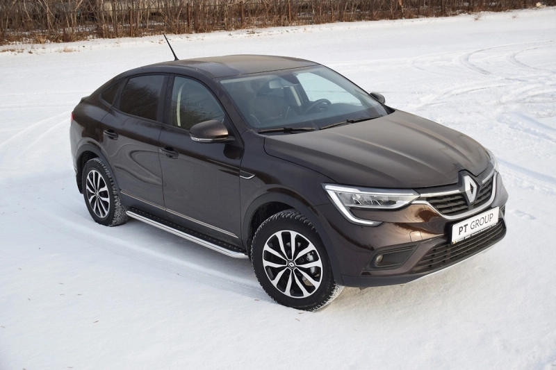 RENAULT Arkana 2019- Защита порогов с алюм. площадкой Ø51мм (НПС) - Артикул RAR220302 - Производитель PT Group - Фото, Отзывы, Цены