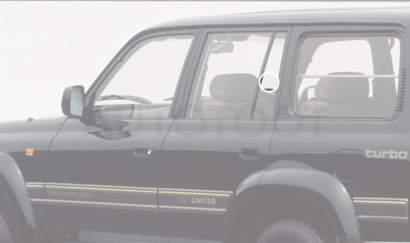 Стекло форточки (уголок) задней левой двери -  для TOYOTA LAND CRUISER