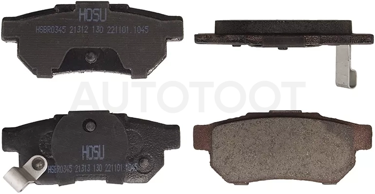 Колодки тормозные (Сзади) Honda Civic 95-00 / Civic Ferio 95-00 / Fit 01-20