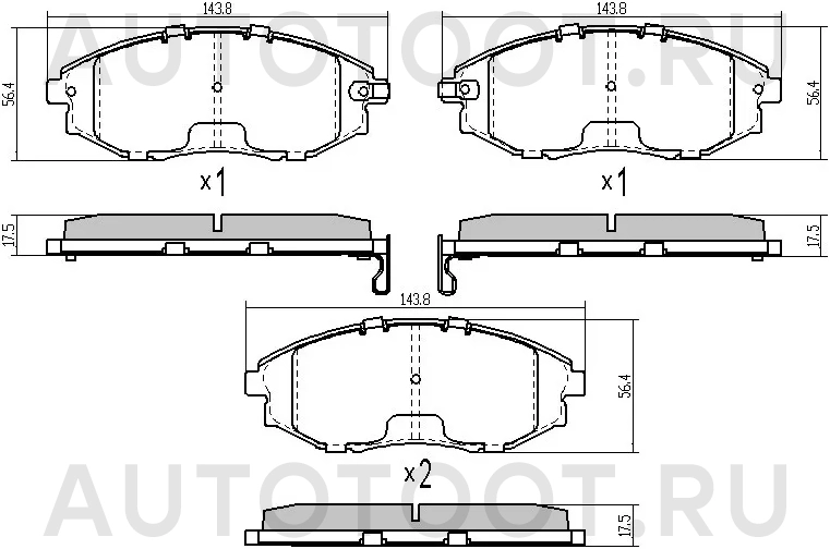 Колодки тормозные (Спереди) Chevrolet Epica 06-09 / Daewoo Tosca 06-11 - Артикул ST96952179 - Производитель Sat - Фото, Отзывы, Цены