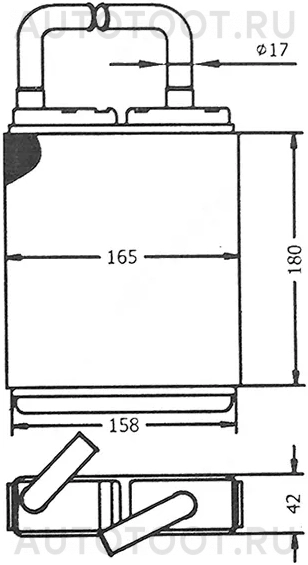 Радиатор отопителя салона -  для MAZDA MPV
