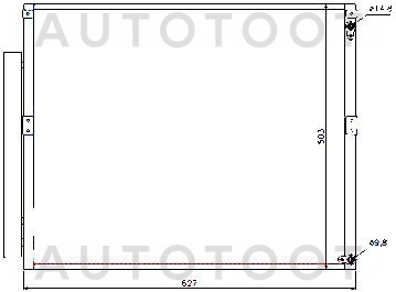 Радиатор кондиционера -STTYY33940 Sat для TOYOTA RAV4