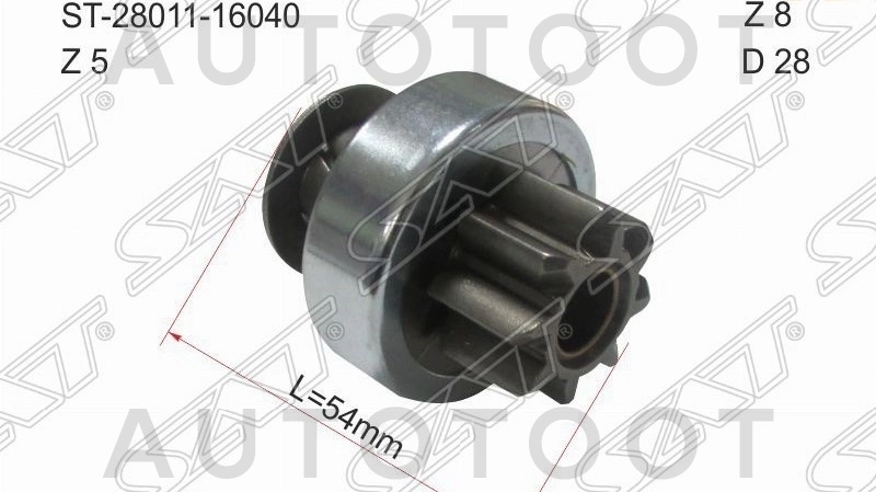 Бендикс стартера 4-5A -ST2801116040 Sat для TOYOTA COROLLA, TOYOTA SPRINTER