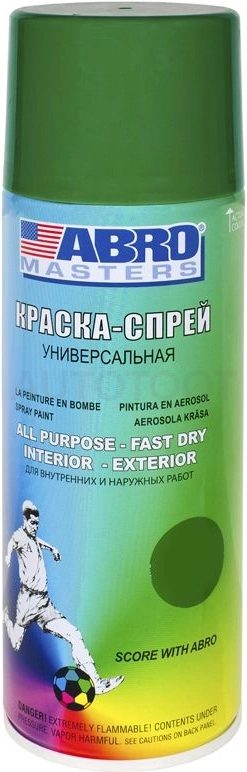 Краска спрей Зеленая ABRO 48 473мл.