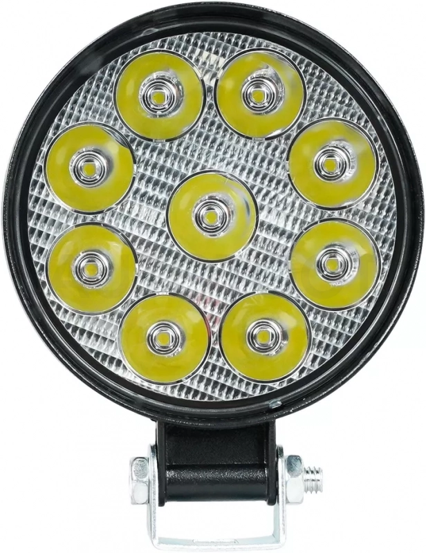 Фара светодиод. круглая, 9LED, направленный свет, 9Вт, 83х83х22мм, 12/24В, PLUS - Артикул ALED144 - Производитель Airline - Фото, Отзывы, Цены