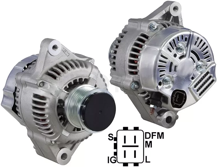 Генератор TOYOTA LAND CRUISER PRADO KDJ9#/HILUX SURF KDN18# 1KD (восстановленный)