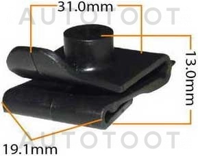 Клипса 53879-14010 -KJ049 Masuma для TOYOTA WINDOM, TOYOTA WILL VS, TOYOTA VISTA, TOYOTA TERCEL, TOYOTA STARLET, TOYOTA SPRINTER, TOYOTA RAV4, TOYOTA RAUM, TOYOTA NADIA, TOYOTA MARK 2, TOYOTA LAND CRU