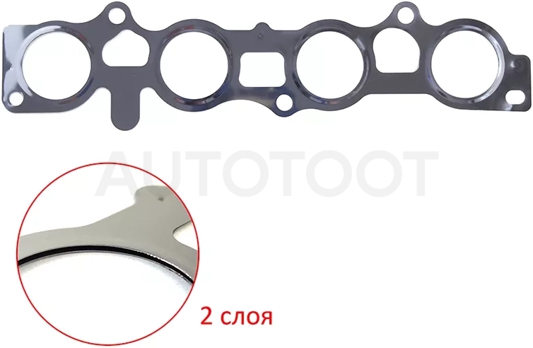 Прокладка выпускного коллектора NISSAN AD/EXPERT/CUBE/MARCH/NOTE/QASHQAI/TIIDA/WINGROA HR15DE/HR16DE