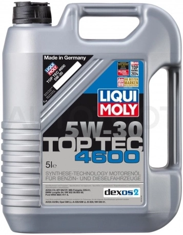 5W-30 Масло моторное синтетическое "Top Tec 4600 ", 5л - Артикул 8033 - Производитель Liqui Moly - Фото, Отзывы, Цены