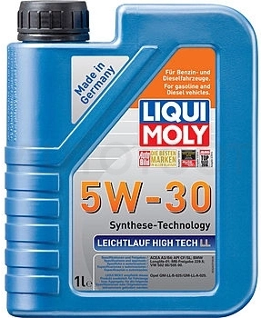 5W-30 Масло моторное синтетическое "Leichtlauf High Tech LL ", 1л - Артикул 39005 - Производитель Liqui Moly - Фото, Отзывы, Цены