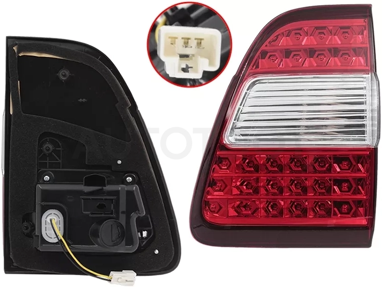 Фонарь в крышку багажника Toyota Land Cruiser (J100) 05-07 / Land Cruiser Cygnus 05-07 (Справа/ Диоды)