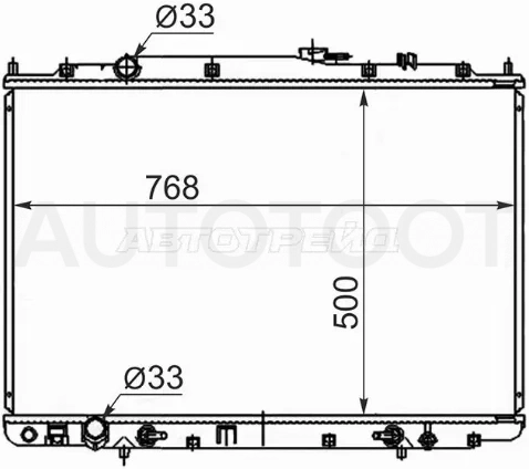 Радиатор Acura MDX 00-06 / Honda Pilot 02-08 - Артикул HD0010 - Производитель Sat - Фото, Отзывы, Цены