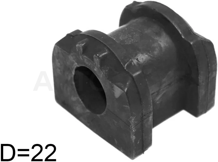 Втулка стабилизатора Mitsubishi ASX 10-20 / Lancer 07-17 / Outlander 05-22 / Citroen C4 Aircross 12-16 / C-Crosser 07-12 / Mitsubishi Delica D:5 07- / Galant Fortis 07-15 / Peugeot 4007 07-14 (Перед/ 22.00)