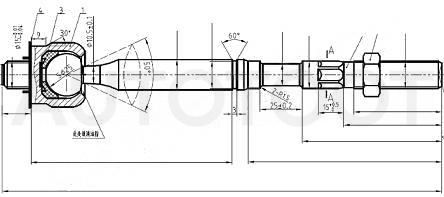 Тяга рулевая -ST455030R030 Sat для TOYOTA RAV4