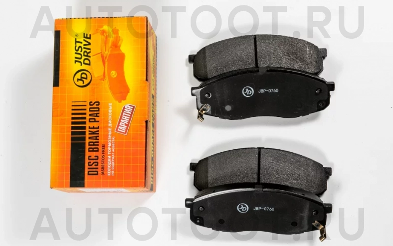 Колодки тормозные дисковые передние - Артикул JBP0760 - Производитель Just Drive - Фото, Отзывы, Цены
