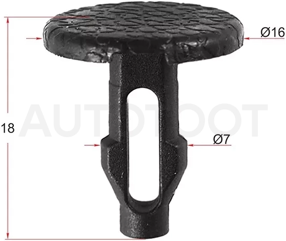 Клипса фиксатор HONDA/NISSAN/TOYOTA/MITSUBISHI (Продажа по 10шт) - Артикул STM10598 - Производитель Sat - Фото, Отзывы, Цены