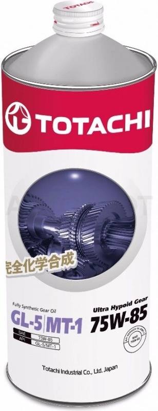 Масло трансмиссионное синтетическое TOTACHI 75W-85  "Ultra Hypoid Gear Fully Syn GL-5/MT-1", 1л