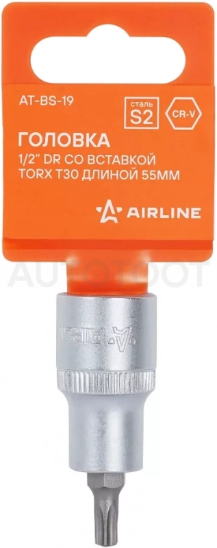 Головка торцевая 1/2" со вставкой TORX T30, L=55мм