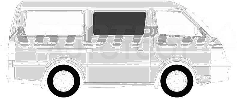 Стекло заднее правое опускное NISSAN SERENA /SUZUKI LANDY C25 VAN 2 C25 VAN 2005-