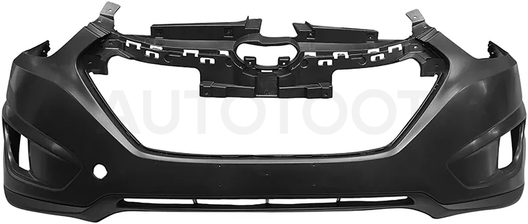 Бампер передний Hyundai Tucson 09-15 (Под ПТФ/ С отверстием под крюк)