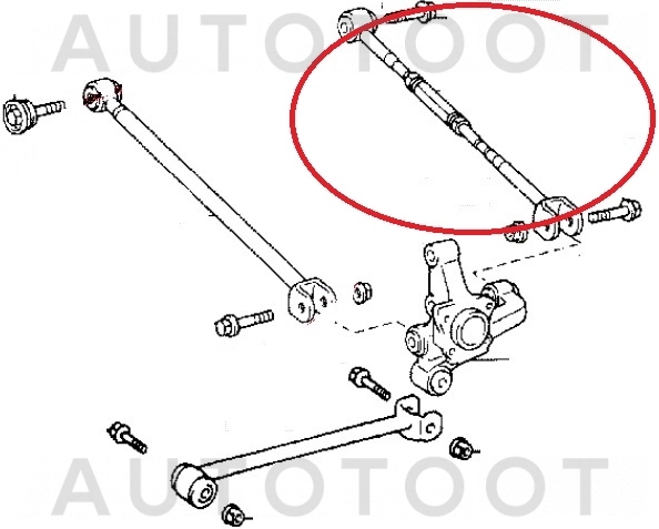 Тяга задняя поперечная левая (регулируемая) -ST4874033080 Sat для TOYOTA CAMRY, TOYOTA HIGHLANDER, TOYOTA KLUGER