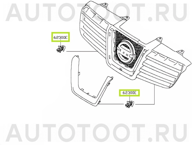 Клипса -KJ614 Masuma для NISSAN QASHQAI, NISSAN AD, NISSAN ALMERA, NISSAN AVENIR, NISSAN BASSARA, NISSAN BLUEBIRD, NISSAN BLUEBIRD SYLPHY, NISSAN CUBE, INFINITI FX35/45, INFINITI G35, INFINITI QX4, IN