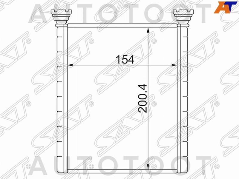 Радиатор отопителя салона 2.0 / 2.4 / 2.5 / 2.7 / 3.5 -STTYL53950 Sat для LEXUS RX350, LEXUS ES350, LEXUS RX270, TOYOTA CAMRY, TOYOTA VENZA, TOYOTA VOXY, TOYOTA HIGHLANDER, TOYOTA ESTIMA, LEXUS RX450H