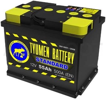 Аккумулятор TYUMEN BATTERY 55Ah 525A прямая полярность (+-)