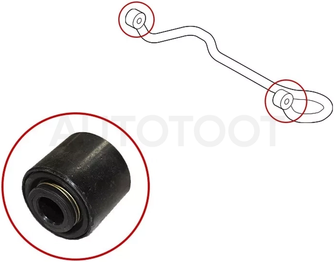 Втулка стабилизатора Toyota Land Cruiser Prado (J150) 09-20 / Lexus GX 02-19 / Toyota 4Runner 02-09