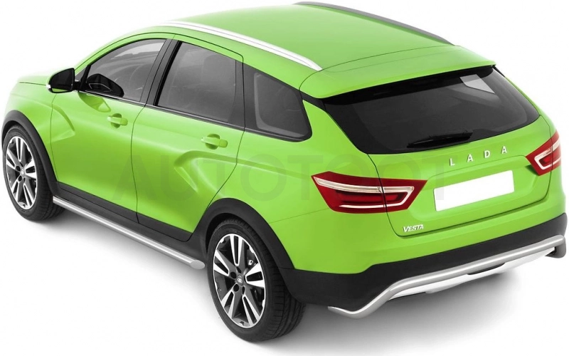 LADA Vesta SW Cross 2017-  Защита порогов прямая Ø51мм (НПС) - Артикул LSC220301 - Производитель PT Group - Фото, Отзывы, Цены